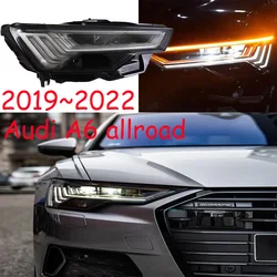 1pcs car bumper A6C8 allroad headlamp for Audi A6L headlight 2019~2022y ALL IN LED car accessories for Audi A6L fog light