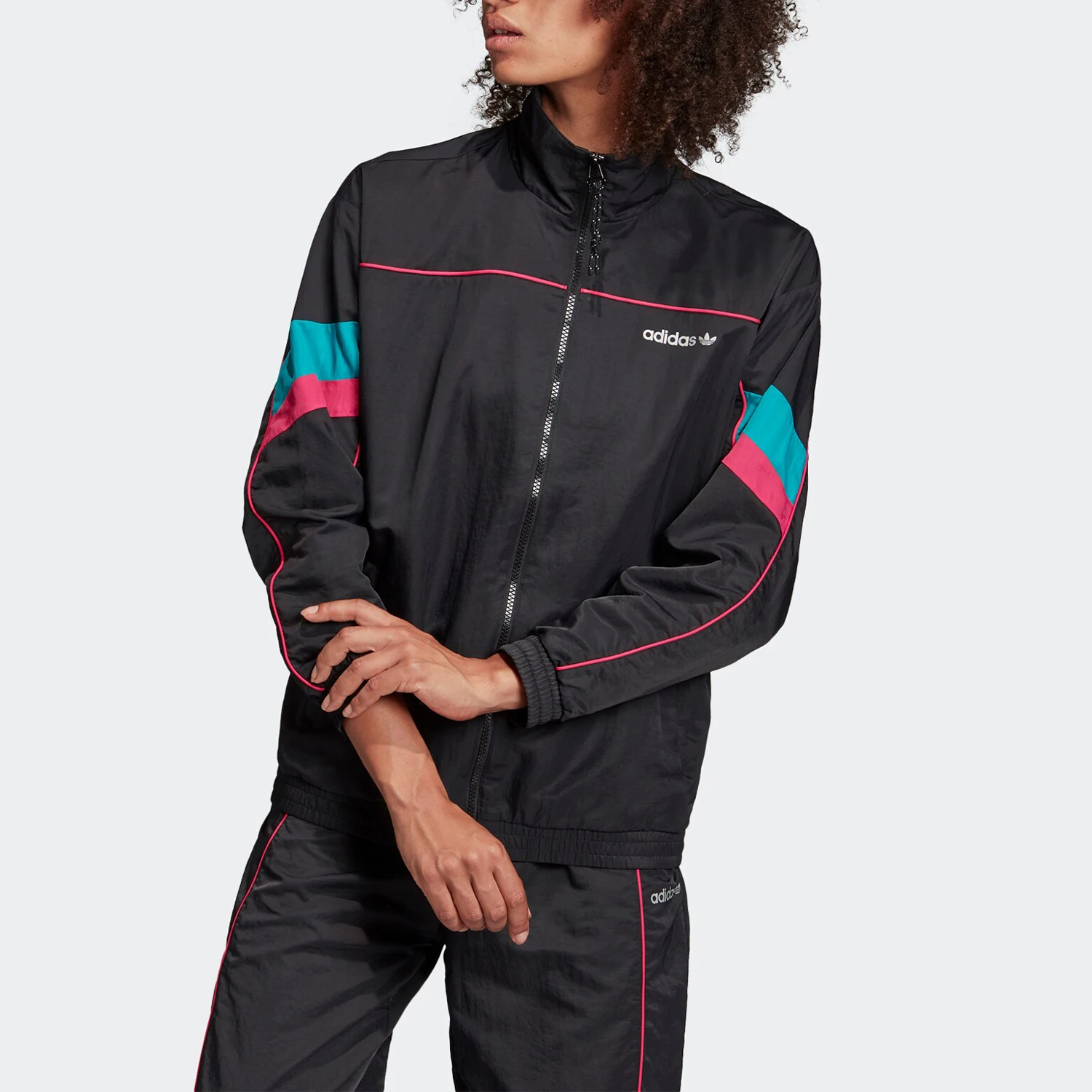 Adidas Originals Authentic Trefoil Women's TECH TT Woven Stand Collar Jacket GC8783