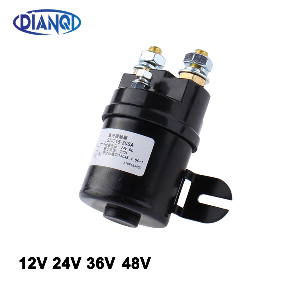 

SDC15-300A SDC15-200A SDC15-100A DC6V 12V 24V 36V 48V 60V 72V 300A contactor used for electric vehicles, engineering machinery