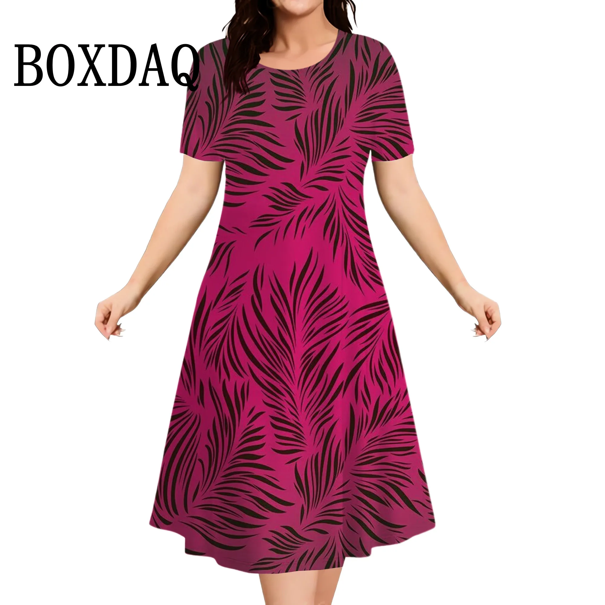Summer Flowers 3D Printed Short Sleeve Dress Women Casual Fashion Plus Size Round Neck Loose Dress For Women Large Size 8XL 9XL
