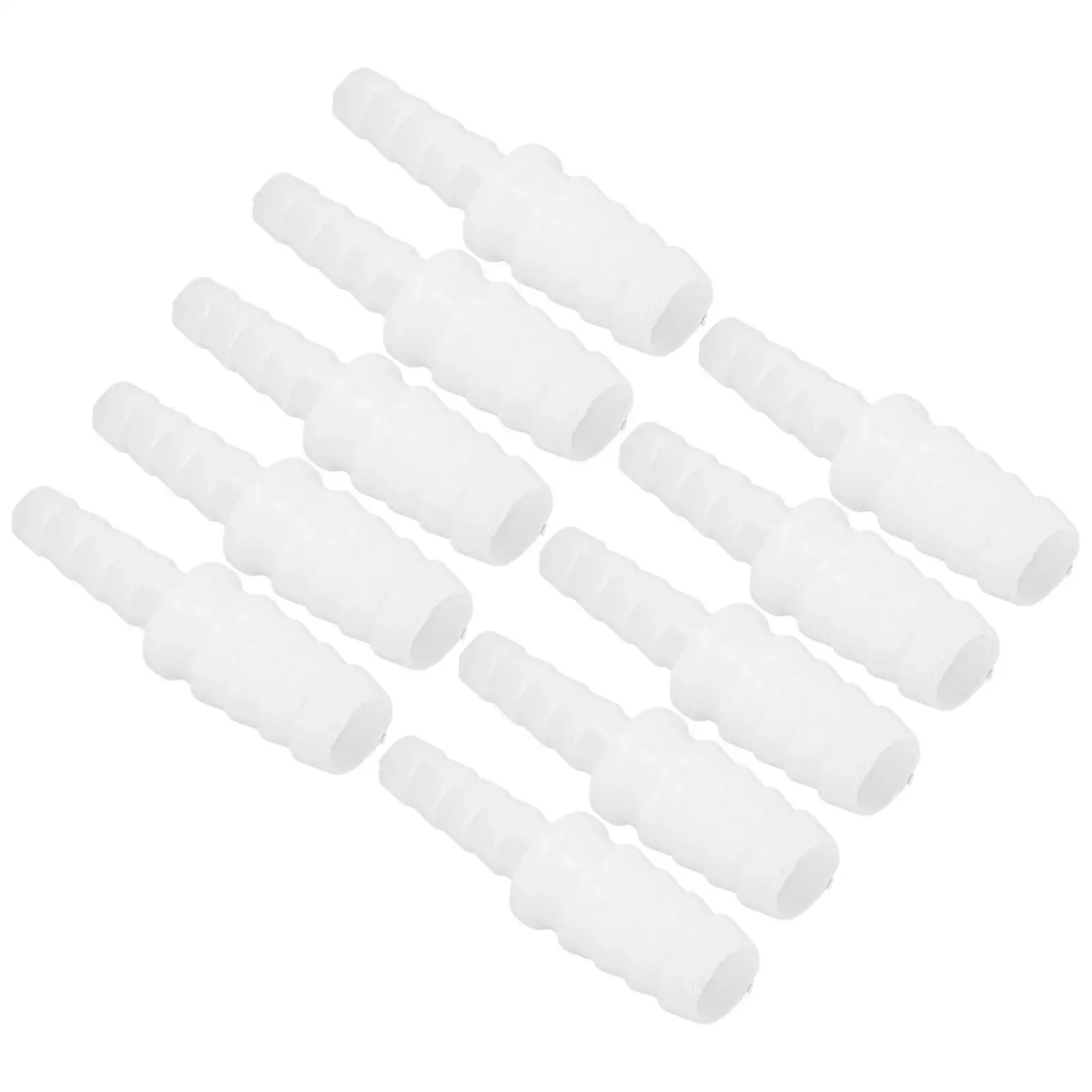 10Pcs Hose Fitting PP  Connector Barb Reducer  Straight Through Set  for Water Tubing