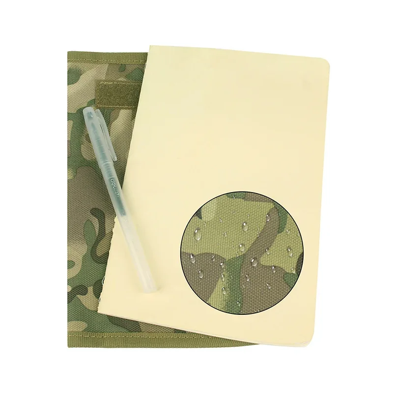 Tactical Military Style Notebook Cover Water Proof 5”X 8” Log Memo Cover Outdoor Camping Military Accessories