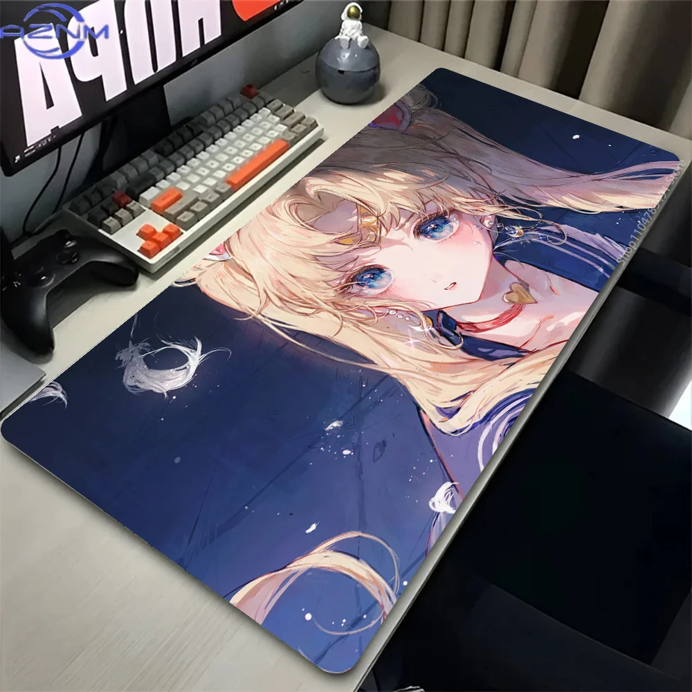 Mouse Pads Anime Mouse Pad Gamer Keyboard Mousepad Pc Computer S-sailor Moon girl rubber Desk Mat Gaming Pad Non-slip Mouse Mats