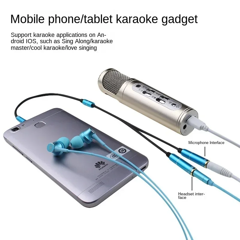 

3.5mm AUX Cable 3.5mm 1 Male to 2 Female Mic Y Splitter Headset Splitter Adapter for Computer Jack