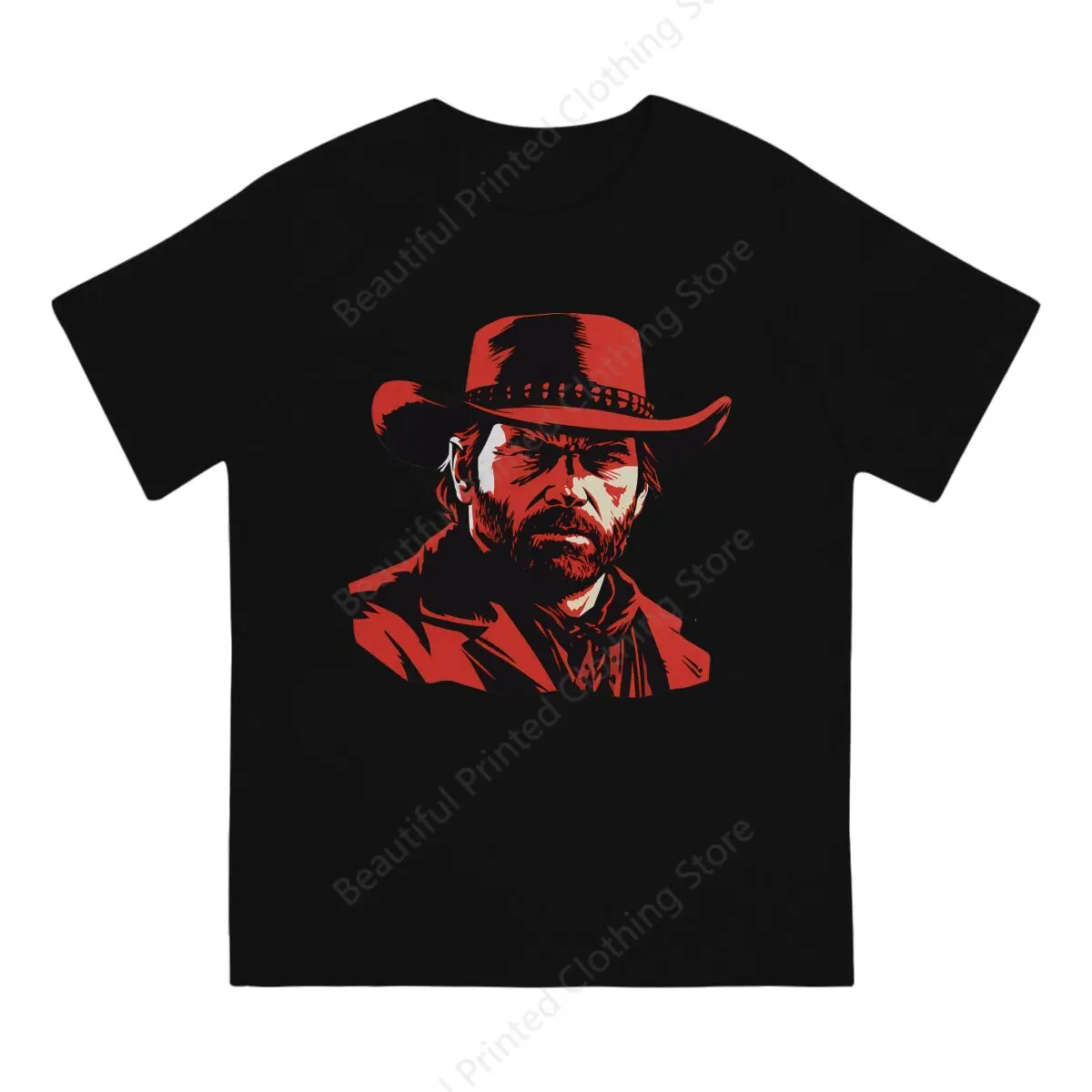 Men Women  Fashion T-shirt Red Dead Redemption 2 Game Printed Short Sleeved T-shirts Fashion Loose Tops Street Short Sleeve