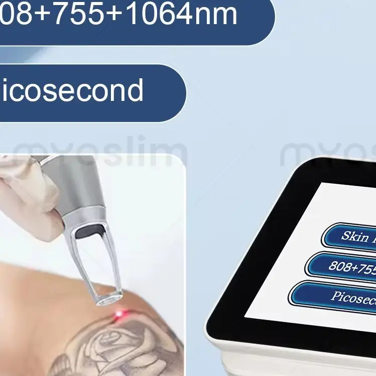 2IN1 Diode Laser Picosecond Device, Permanent Hair Remover, Tattoo Clear, Skin Rejuvenation & Scar Remove 808 755 1064nm