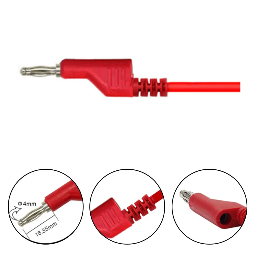 

Набор надежных соединительных инструментов из пяти гибких силиконовых кабелей с штабелируемой конструкцией для легкого электрического тестирования