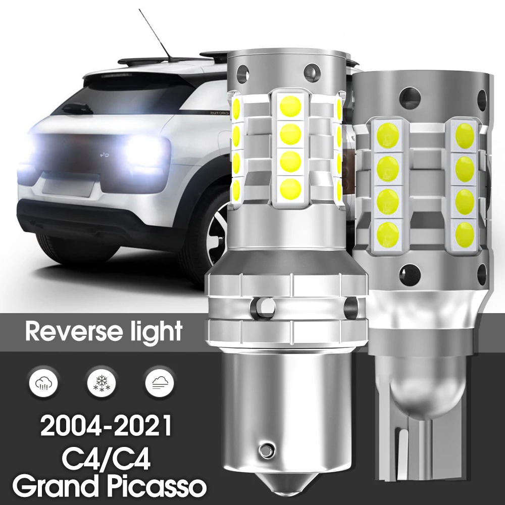 

Canbus LED Reverse Light Backup Lamp 2pcs Accessories For Citroen C4 Aircross Cactus Grand Picasso 2007 2008 2010 2011 2012 2013