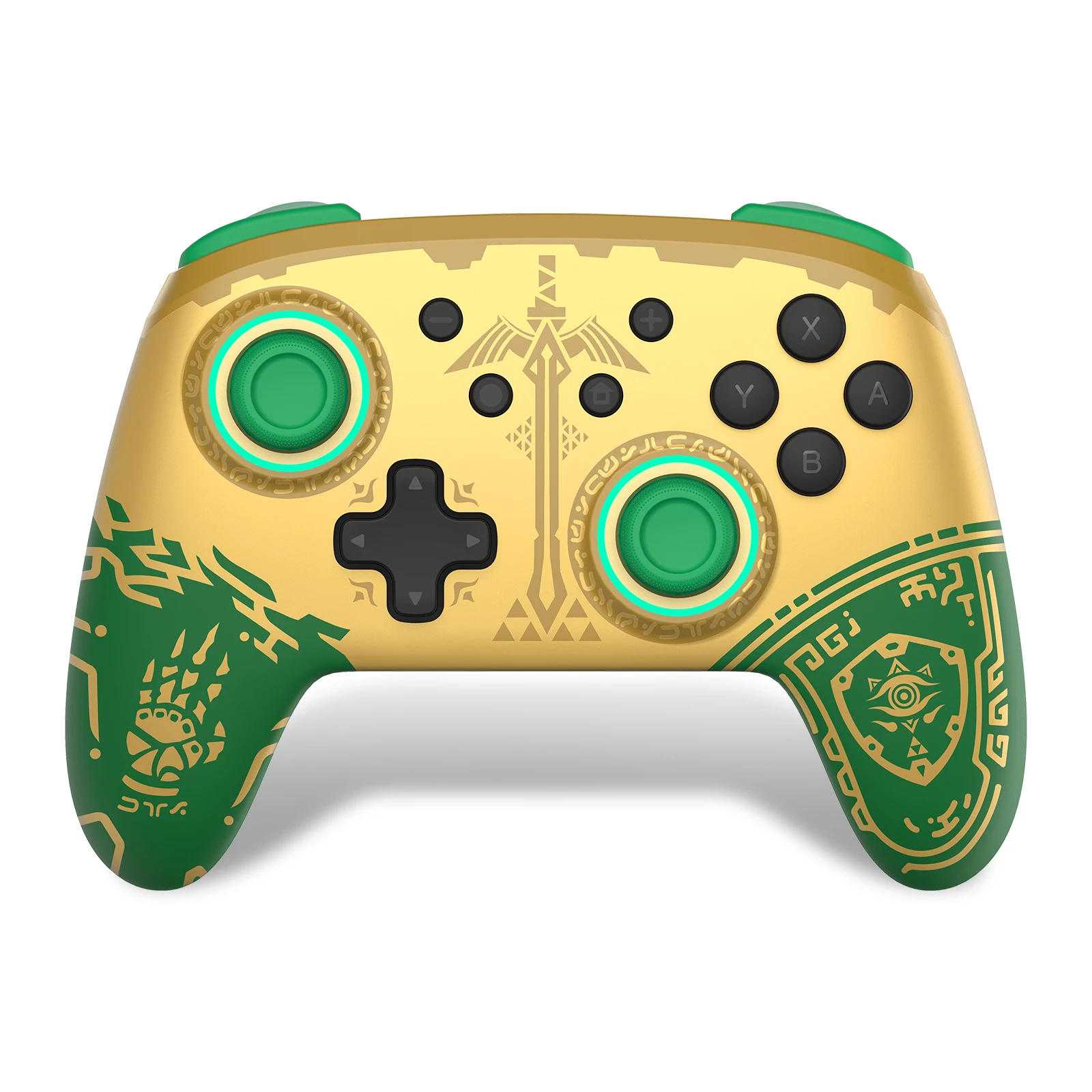 IINE Golden Joypad Wireless Controller Wake Up Auto Fire Function Compatible For Swtich/Lite/OLED