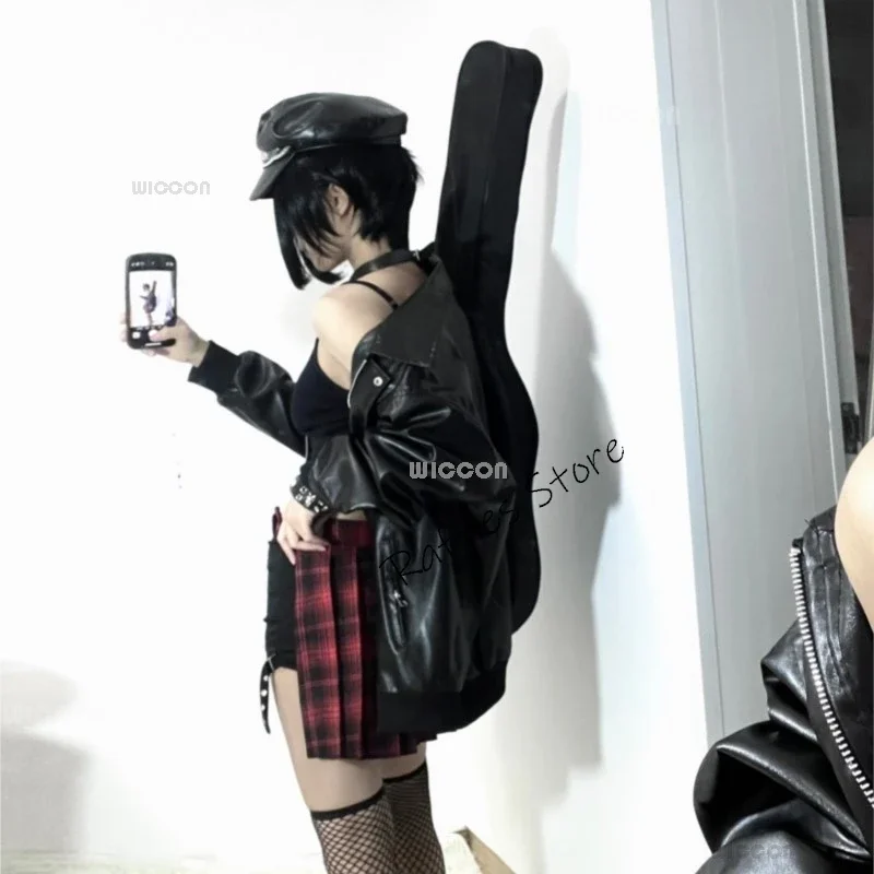 ZA01 Anime Manga Nana Osaki Costume Cosplay Nana Cosplay Calzino Girocollo Parrucca Donna Punk Band Stage Cosplay Uniforme Halloween ParZa0 @