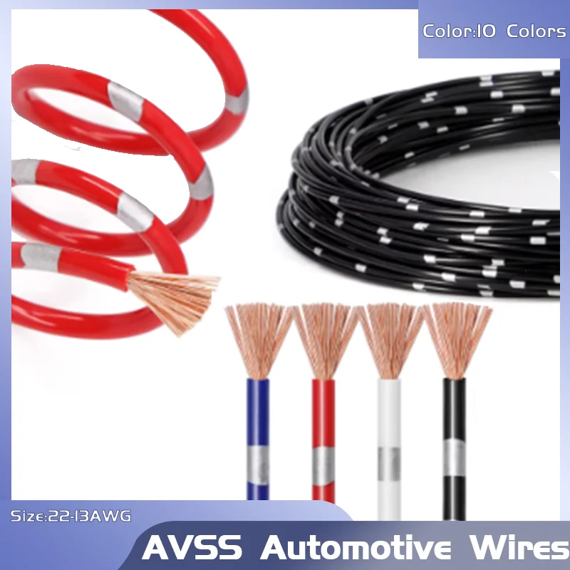 

AVSS Automotive Grade Wire 5-50m | Pure Copper Conductor with Thin Wall PVC for Car Audio, Speaker & DIY Electrical Projects