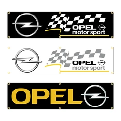 60X240cm Opels Car Banner Flag Polyester Printed Garage or Outdoor Decoration Tapestry