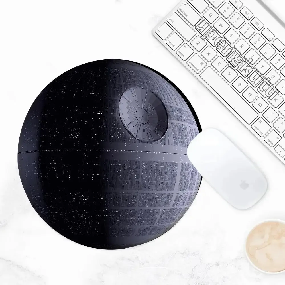 Death Star Mouse Pad Round Keyboard Pad Student Computer Pad Accessories Game Player Deskmats Rubber Non-Slip Mouse Mat Mause