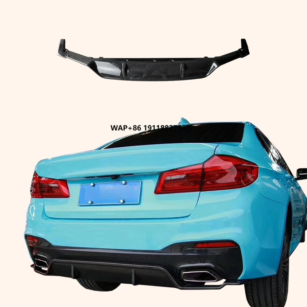 

For 5 Series G30 (17-19 M Sport Only) Carbon 3D Rear Diffuser Lip (Add On)