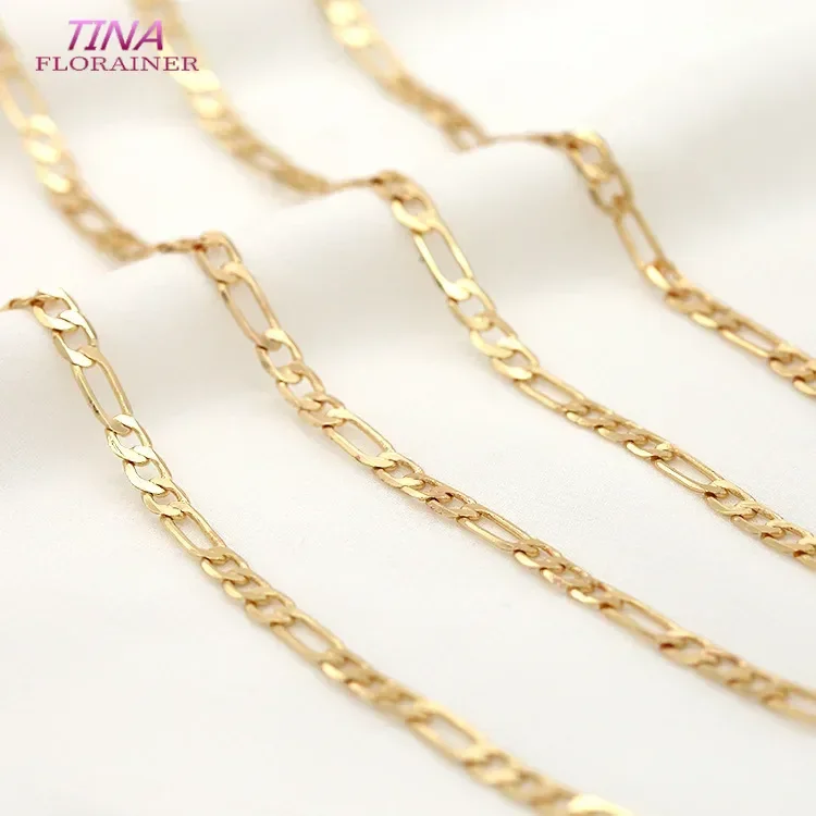 14K Gold Color Plated Brass Chains Tassel Link Copper  DIY Jewelry Findings for Women Necklace Bracelet Making Supplies