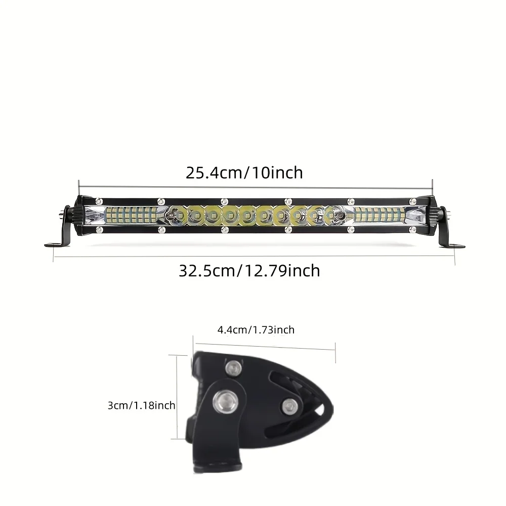 10 بوصة LED ضوء بار، سليم صف واحد LED مصباح القيادة على الطرق الوعرة أضواء LED ضوء العمل للشاحنات بيك اب سيارة ATV UTV SUV سقف Bu