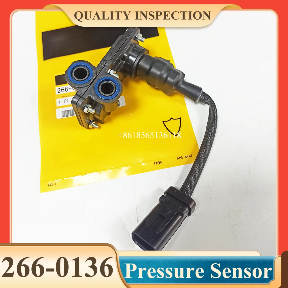 266-0136 Pressure Sensor For E312D 313D 319D 320D 323D Engine C4.2 C6 C6.4 Fuel Intake Pressure Sensor 2660136