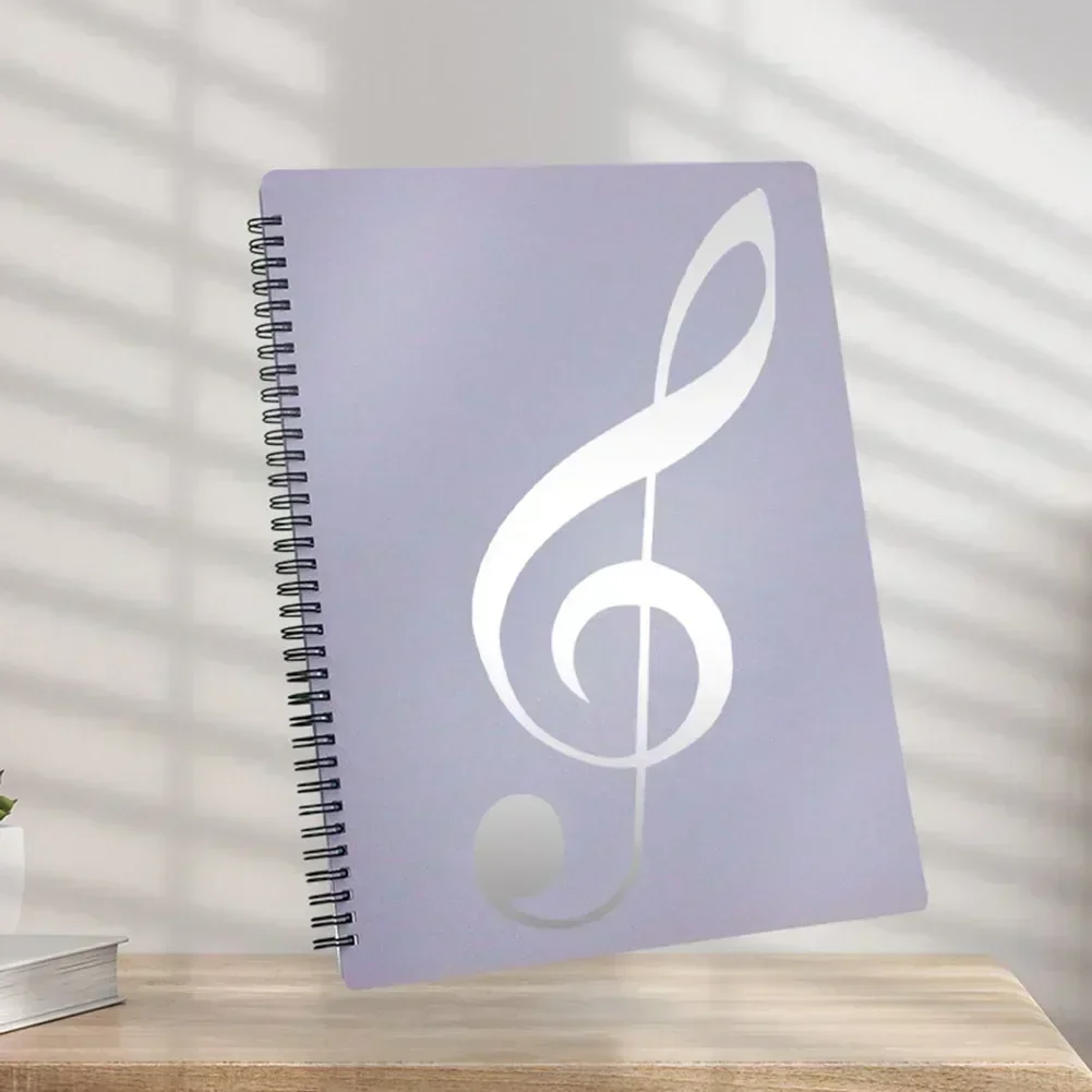 Flexible 40 Pages Piano Music Score Folder A4 Music Book Clip Sheet Note Folder Piano Paper Sheets Music Score For Practice - Image 5