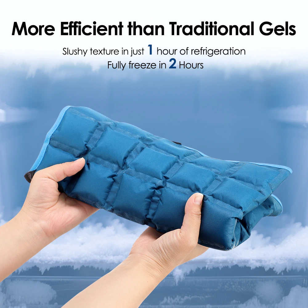 1PC Reusable Hot Cold Gel Pack Large Ice Pack Cooling Mat for Back/Knee/Calf/Shoulder Relaxation for First Aid Sports Sprain