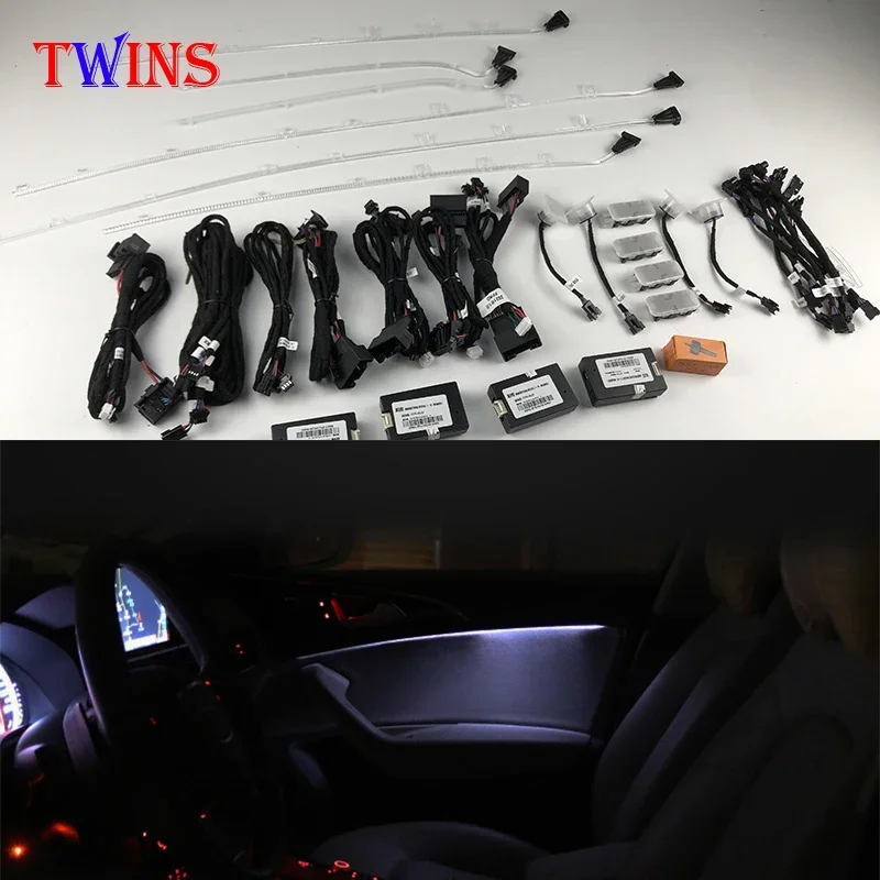 

For Audi A6 C7 C7 PA A7 2013-2018 LED ambient light MMI control Interior Atmosphere Light door Footwell light original