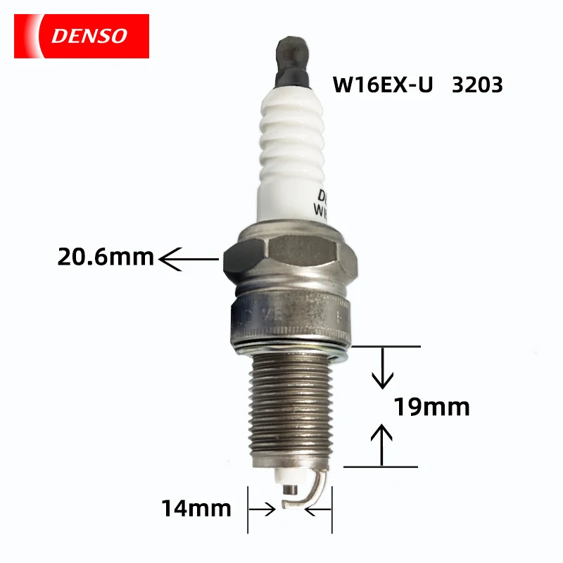 DENSO Nickel alloy spark plug W16EX-U 3203 for Suzuki Otto Beidou Volkswagen Modern Chang'an nozzle