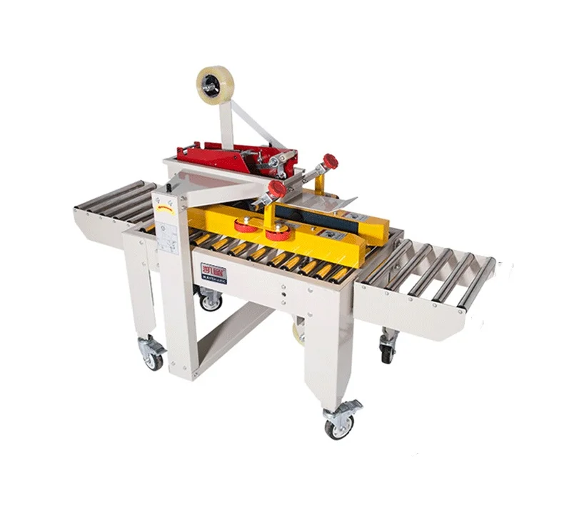 FXC5050 Tape Sealer Machine Semi Auto Adhesive Tape Carton Box Sealing Hard Carton Packing Machine