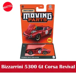 Mattel-Matchbox Revival veículo brinquedo para meninos, Peças móveis do carro, Bizzarrini 5300 GT Corsa, Coleção do presente de aniversário, original