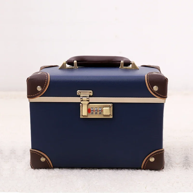 15 Inch Makeup Box Portable Storage Box Embroidery Toolbox Makeup Bag 33X22X21CM Vintage Cosmetics Storage Box Organizadores