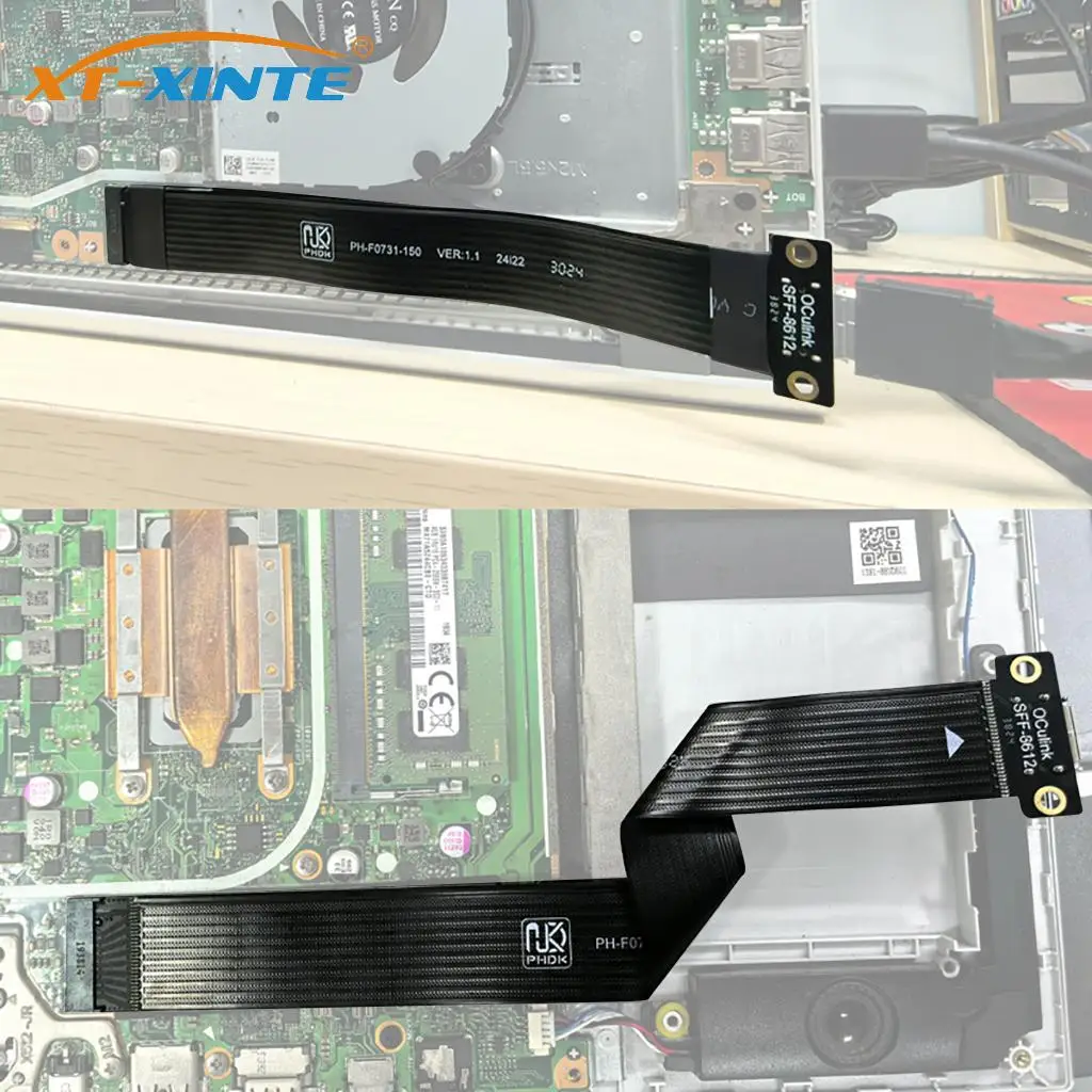 

M.2 for NVME to Oculink Cable PCIE 4.0 M.2 to SFF-8612 SFF-8611 Female Laptop External Graphics Card Expansion Cable