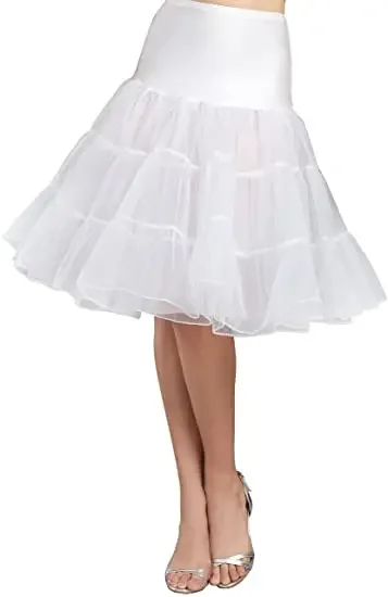 

Women's Vintage 50s Rockabilly Petticoat Length Tutu Underskirt