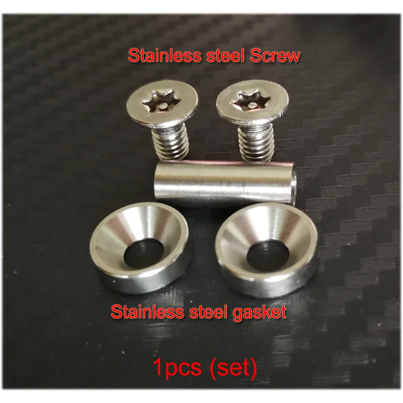 10pcs/bag,  17mm to 25mm stainless steel Knife Handle hex Screws with stainless steel gasket Suitable for 5mm hole No512