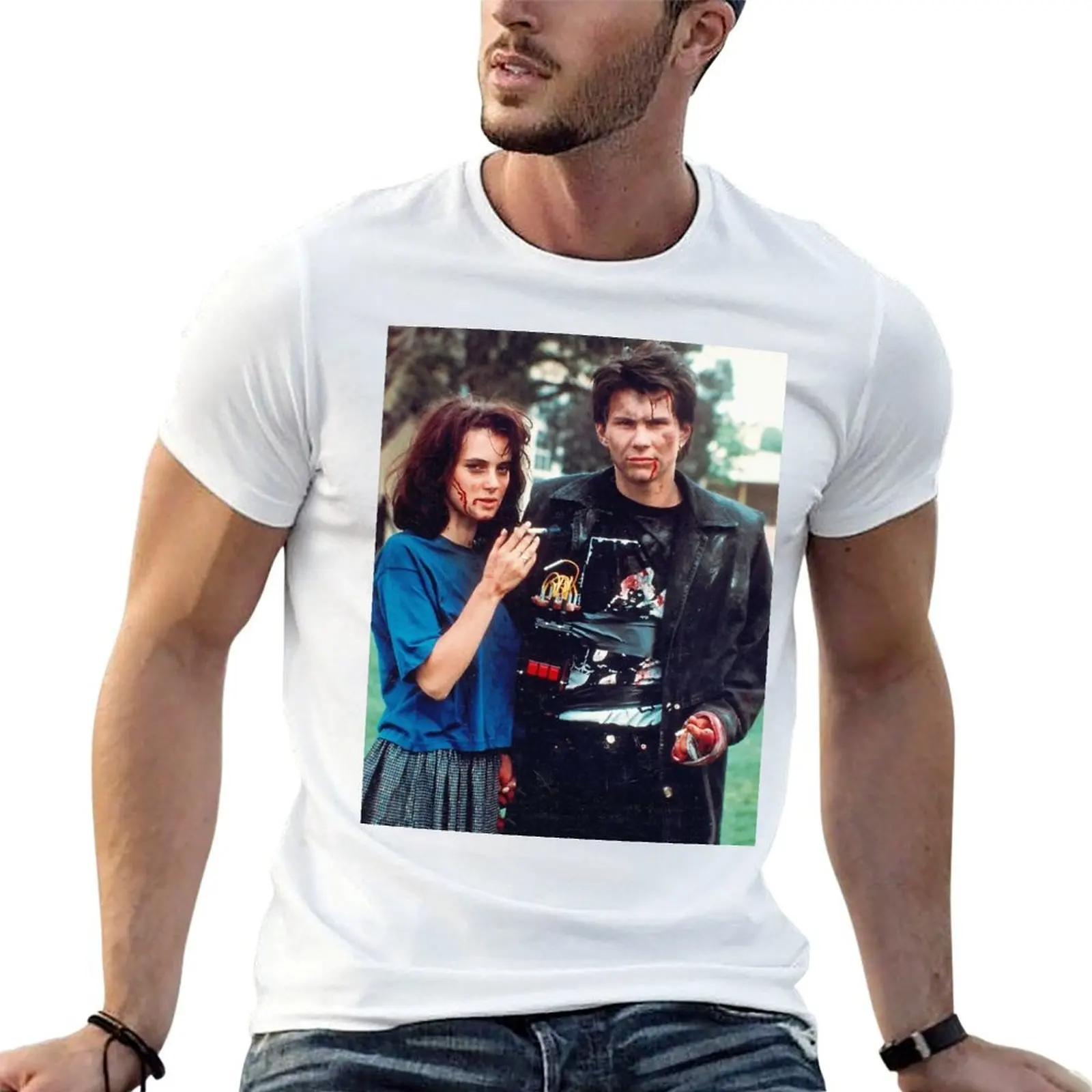 

jd and veronica - heathers - T-Shirt t shirt custom print man tshirt T-Shirt