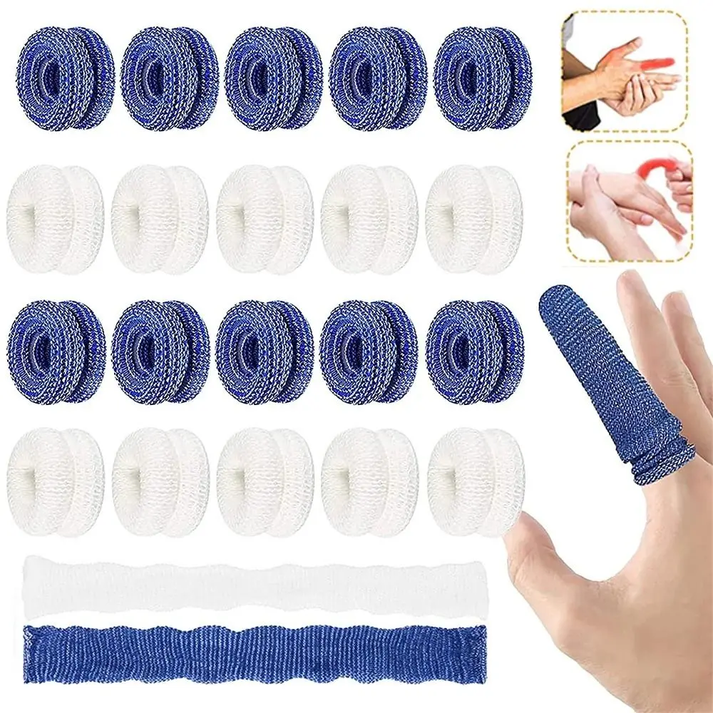 10Pcs Tubular Finger Tubular Bandage Roll Soft Tubular Finger Dressings Finger Bobs Elastic Finger Roll Dressings Gardening Work