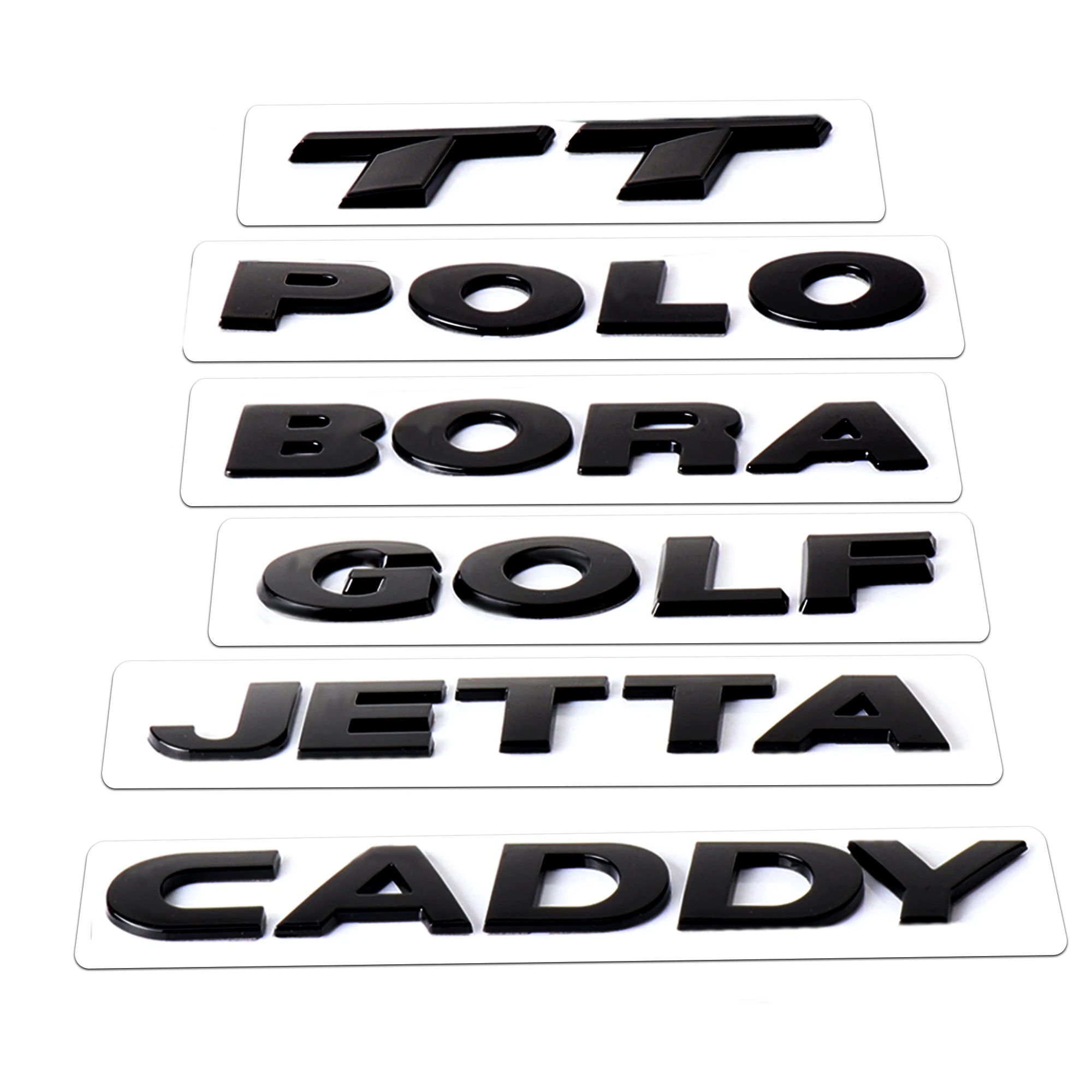 1pc ABS 3D Letter Car Rear Trunk Sticker for Volkswagen Golf 7 5 8 6 TT POLO BORA CADDY JETTA Emblem Auto Accessories Styling