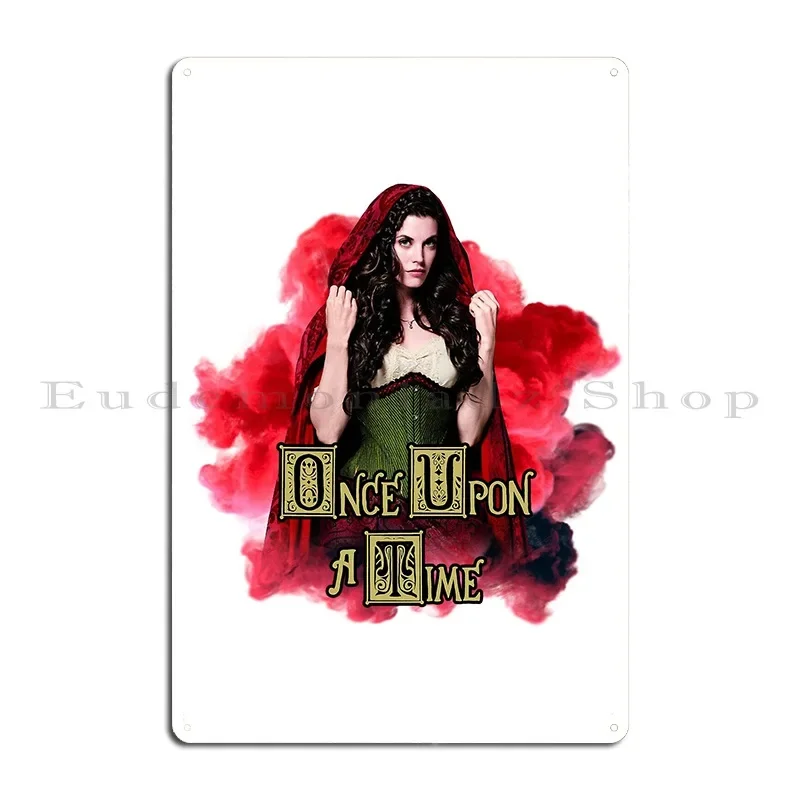 Once Upon A Time Red Riding Hood Ruby Lucas In Smoke Metal Plaque Poster Living Room Customize Bar Cave Funny Tin Sign Poster
