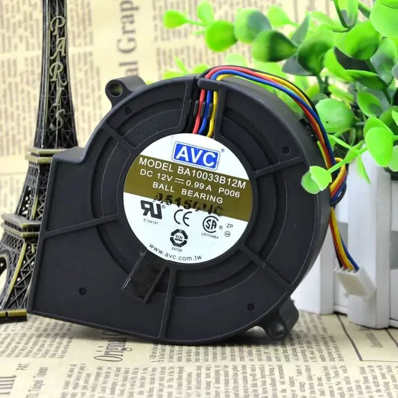 for AVC BA10033B12M 9733 DC12V 0.99A 9cm Blower Turbo Fan Original Genuine High Performance Cooling Fan for Computer Server