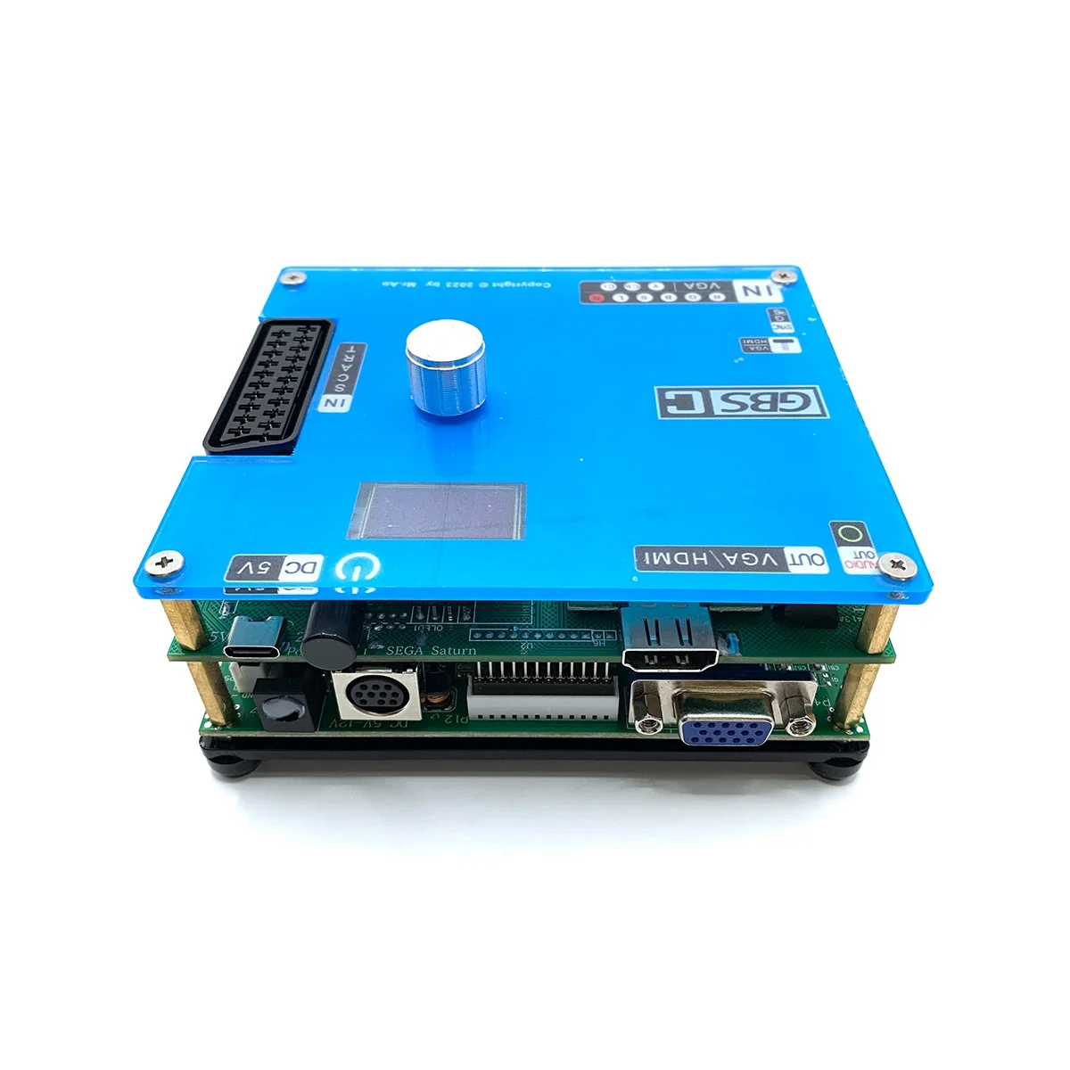 A48Q-GBSC Converter GBS Control Game Video Transcoder GBSC RGBS VGA Scart Ypbpr Signal to VGA HD Upscalers