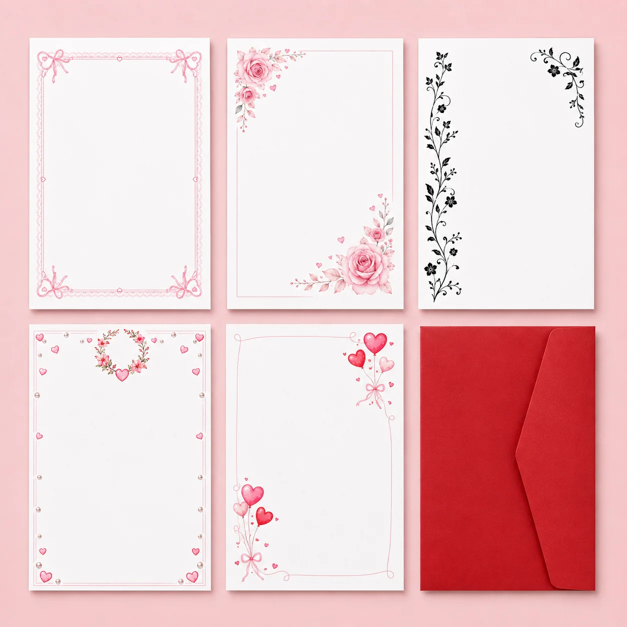 DIY custom envelopes and letters, custom Valentine's Day letters, friend's greeting letters, company document printing, mailing letters
