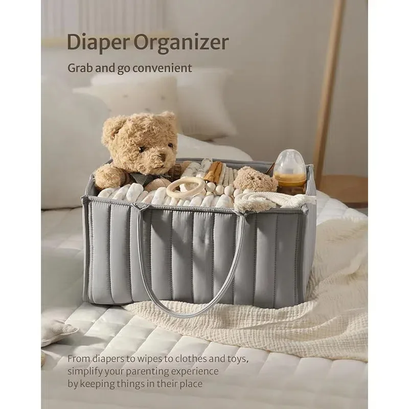 Diaper Bag High Capacity Mommy-bags Folding Baby Nappy Bag Portable Maternity Bag Baby Bottle Organizer for The Baby's Nursery