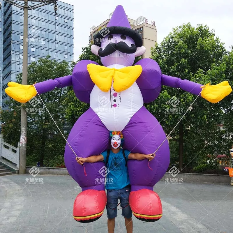 Dreamy Inflatable Joker Model,Circus Amusement Park Lively Atmosphere Performance Props