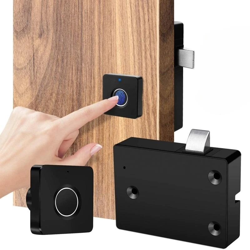 Smart Fingerprint Drawer Locks Intelligent File Cabinet Electronic Lock Keyless Biometric Security Protection Furniture Lock