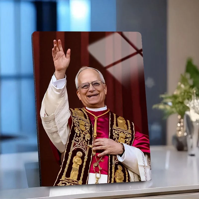 

Pope Leo XIV's High-end Exquisite Crystal Photo Frame Office Study Ornament Decoration To Give Gift Frameless Painting Ornaments