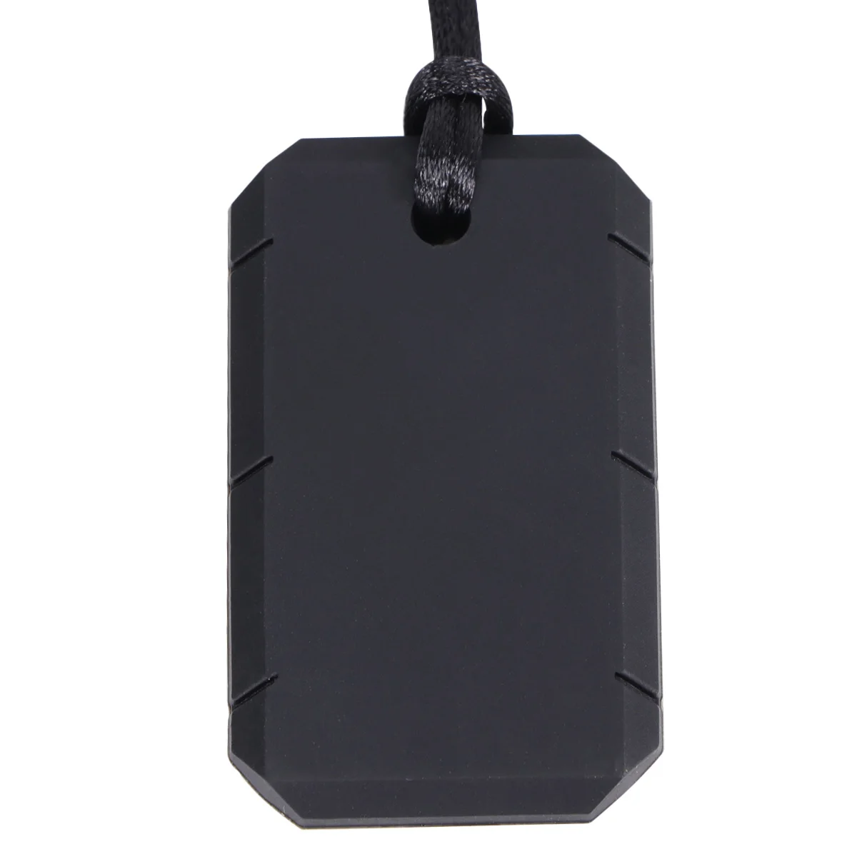 

1Pcs Silicone Dog Tag Teether for Baby Molar Pain Relief Autistic Child Comfort Chewable Pendant with Chain Safe Soft Texture