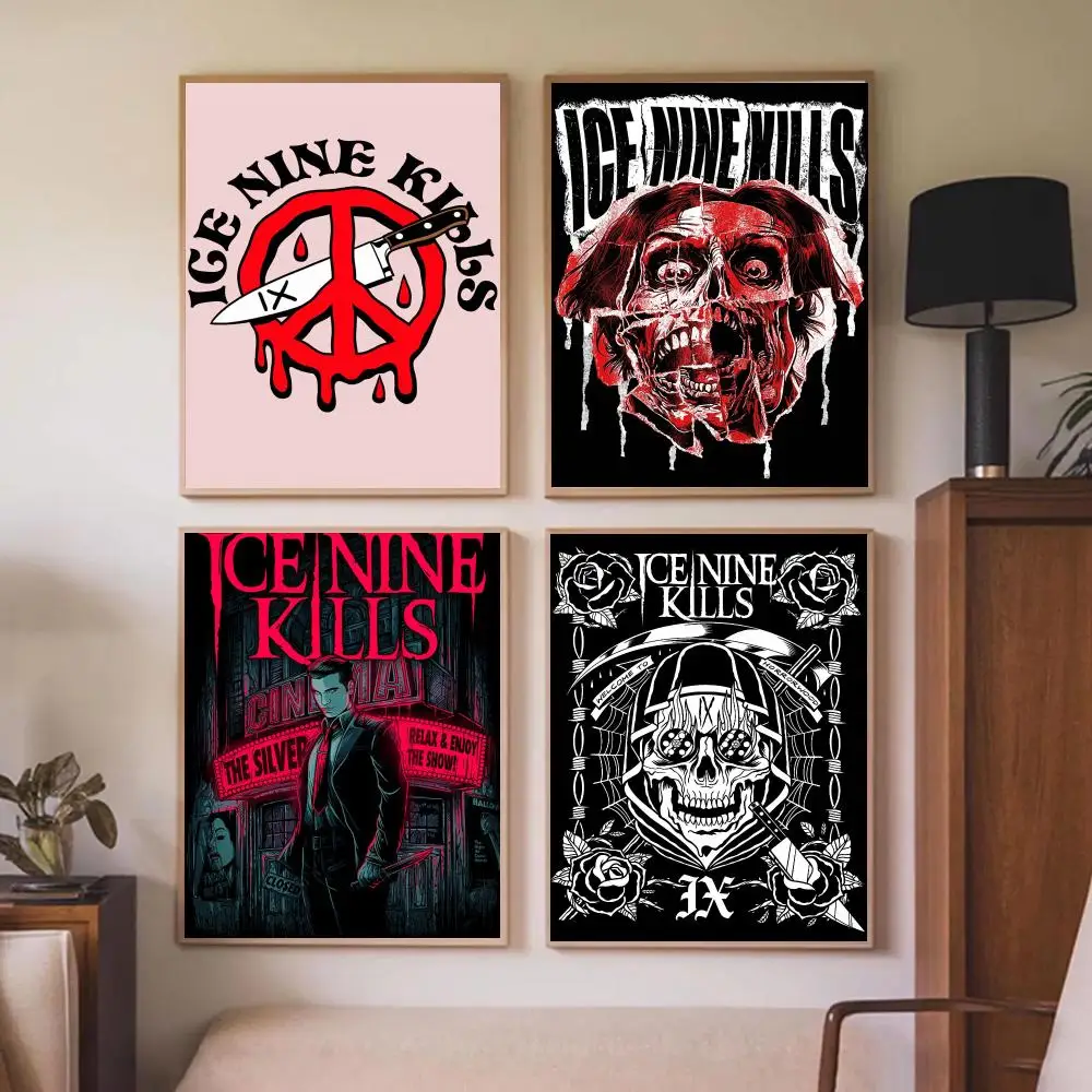 Metal Band I-Ice Nine Kills Poster Wall Art Prints for Bedroom Living Room Office Home Decoration Hanging Artwork Gift