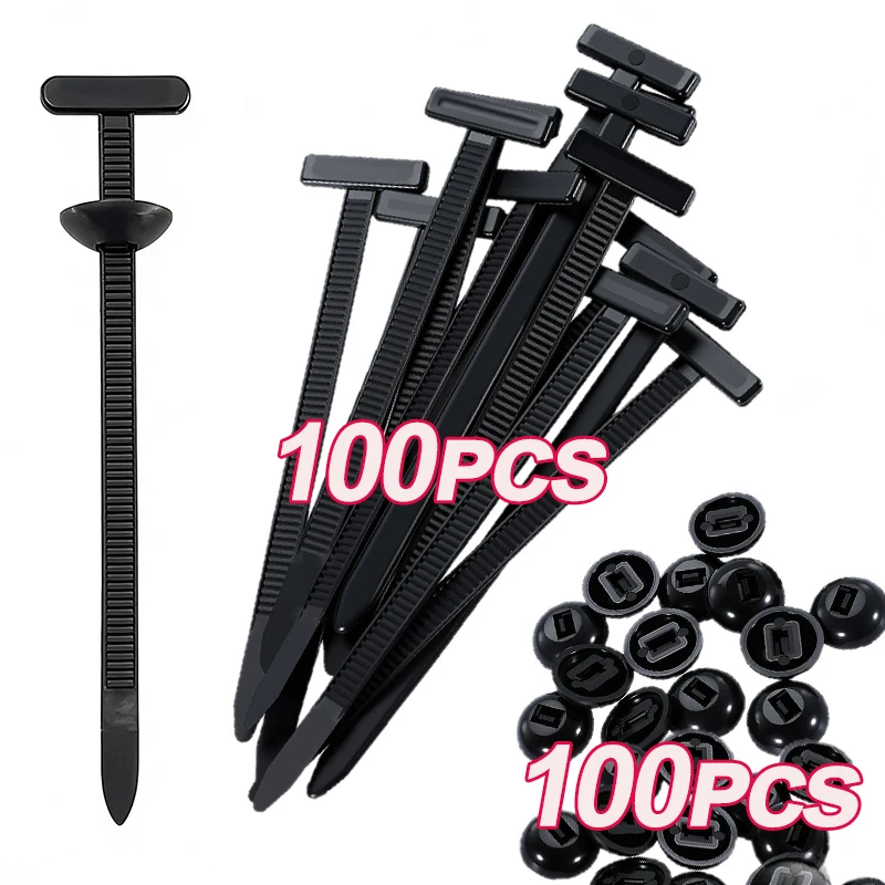 Nylon Cable Tie Buckle Fixed Through The Core Nail Cable Ties Buckle Mudguard Fender Inner Lining Trunk Buckle Outdoor Camping