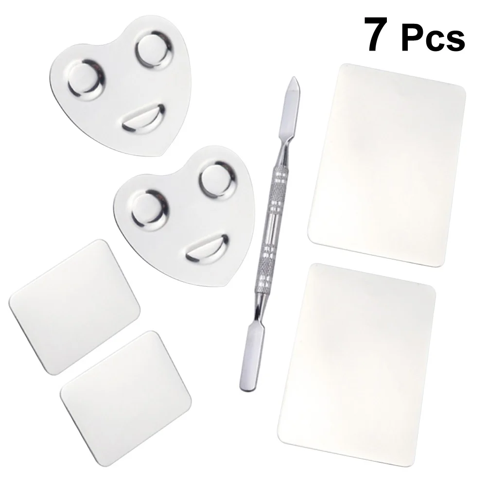 1 مجموعة مسمار الفن التنغيم لوحة الفولاذ المقاوم للصدأ ماكياج أداة لصالون الفنان المدرسة الاستخدام الشخصي مريحة مسمار الفن التنغيم لوحة #3