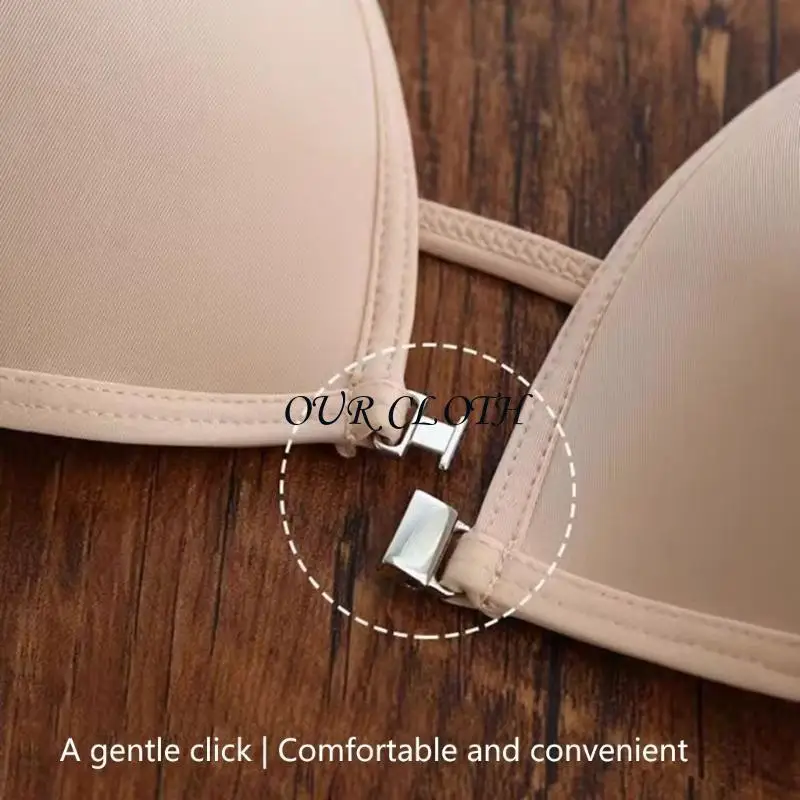 

Front Closure Bra Deep V Plunge Bras Underwire Triangle Bralette Y1AC