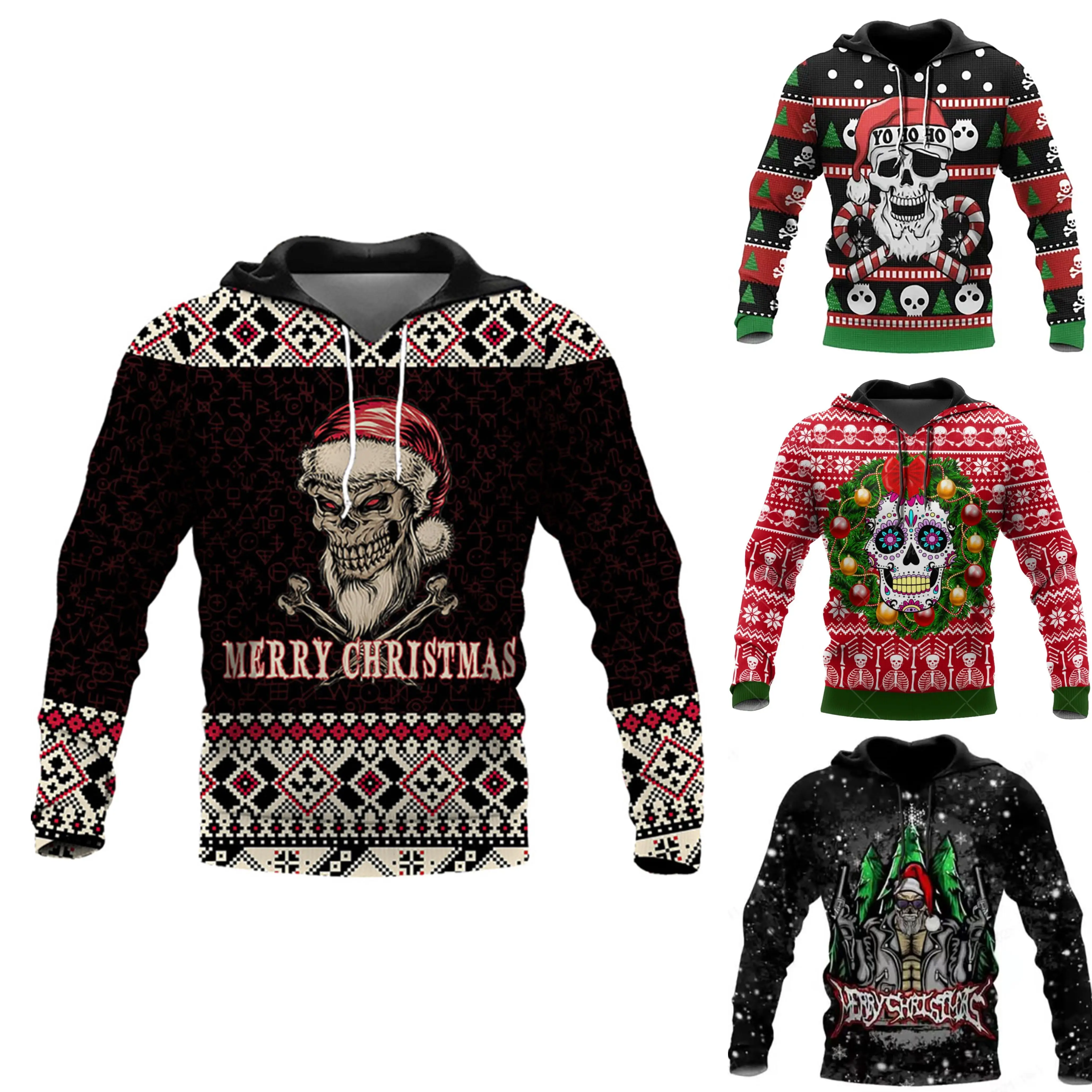 

2024 New Christmas 3d Printed Sweater Autumn Fashion Shirts For Men Holiday Clothing Hoodies Men Clothing Streetwear