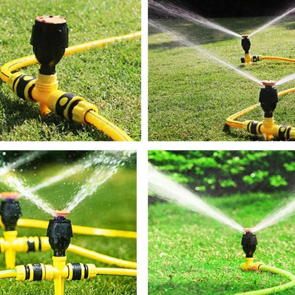 

360° Rotation Auto Irrigation System Garden Lawn Sprinkler Patio Multifunction-adjustable Garden Sprinkler For Outdoor Gras T2g3