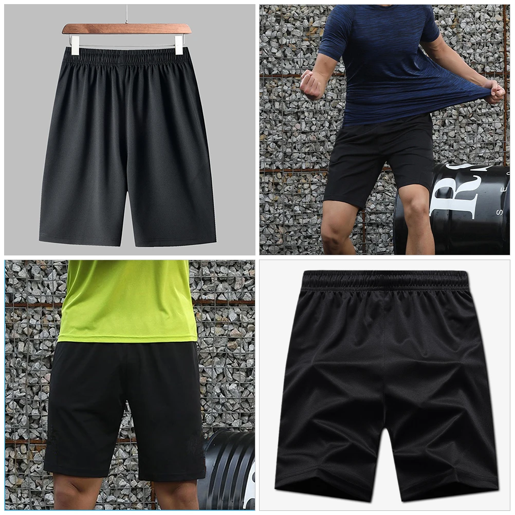 Men's Outdoor Sports Shorts Quick Dry Elastic Waist Stretch Polyester Pants for Running Hiking Yoga mens breathable work hiking